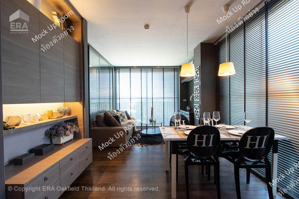 Condominium in the heart of Rayong city, quiet atmosphere, with full amenities (large room)